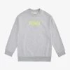 FENDI Logo-pattern Marl Cotton Sweatshirt 8-12 Years
