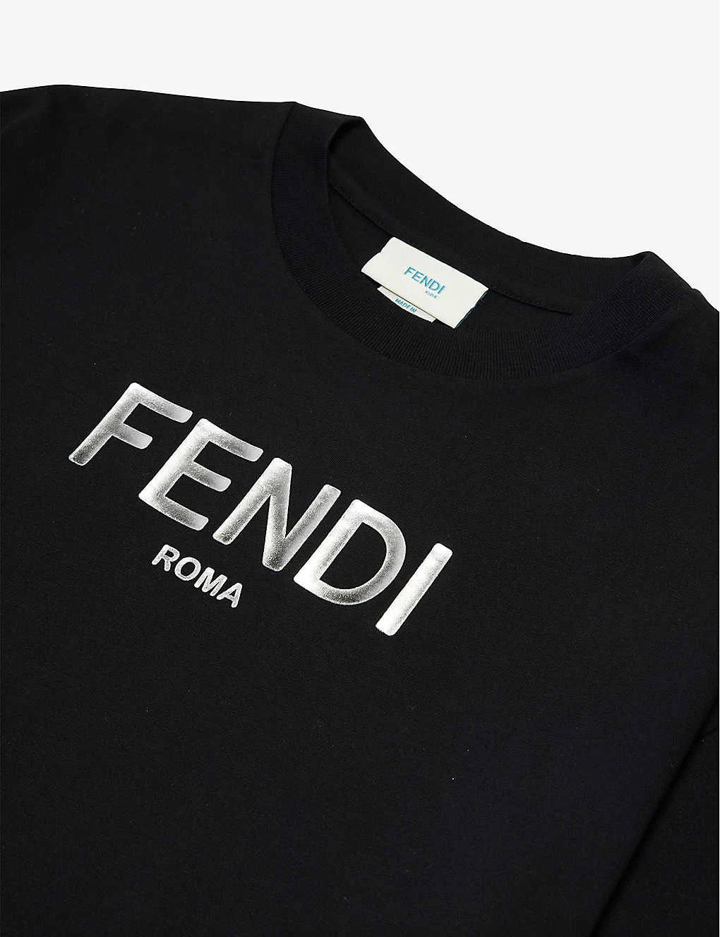 FENDI FF Logo-print Cotton-jersey T-shirt 4-12 Years 2 FENDI FF Logo-print Cotton-jersey T-shirt 4-12 Years - Image 2