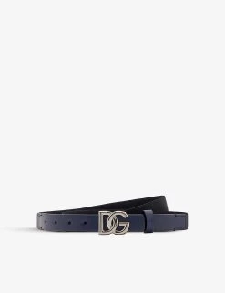 Dolce & Gabbana Cintura Dritta Brand-plaque Stretch-woven Belt