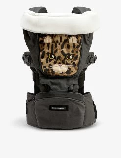 Dolce & Gabbana Marsupio Leopard-print Cotton-blend Baby Carrier