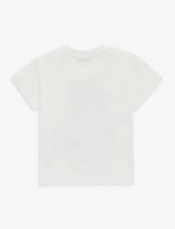 Dolce & Gabbana Graphic-print Cotton-jersey T-shirt 9-30 Months -Kid Couture R04179945 BIANCO ALT02