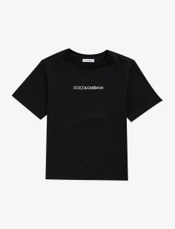 Dolce & Gabbana Logo Text-print Cotton-jersey T-shirt 4-12 Years
