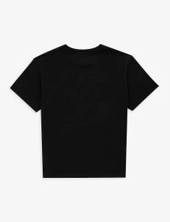 Dolce & Gabbana Logo-print Cotton-jersey T-shirt 6-12 Years -Kid Couture R04179968 NERO ALT02