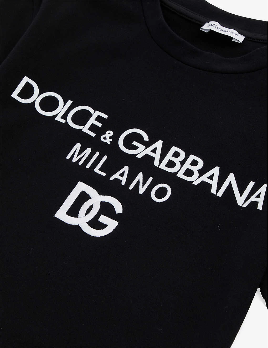 Dolce & Gabbana Logo Text-print Stretch-cotton-jersey Dress 6-12 Years 2 Dolce & Gabbana Logo Text-print Stretch-cotton-jersey Dress 6-12 Years - Image 2