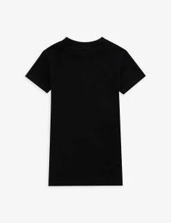 Dolce & Gabbana Logo Text-print Stretch-cotton-jersey Dress 6-12 Years 5 Dolce & Gabbana Logo Text-print Stretch-cotton-jersey Dress 6-12 Years -Kid Couture R04179988 NERO ALT02