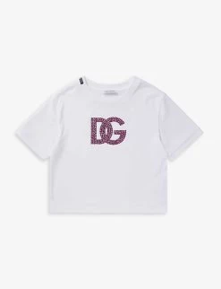 Dolce & Gabbana Manica Corta Logo-print Cotton-jersey T-shirt 5-12 Years