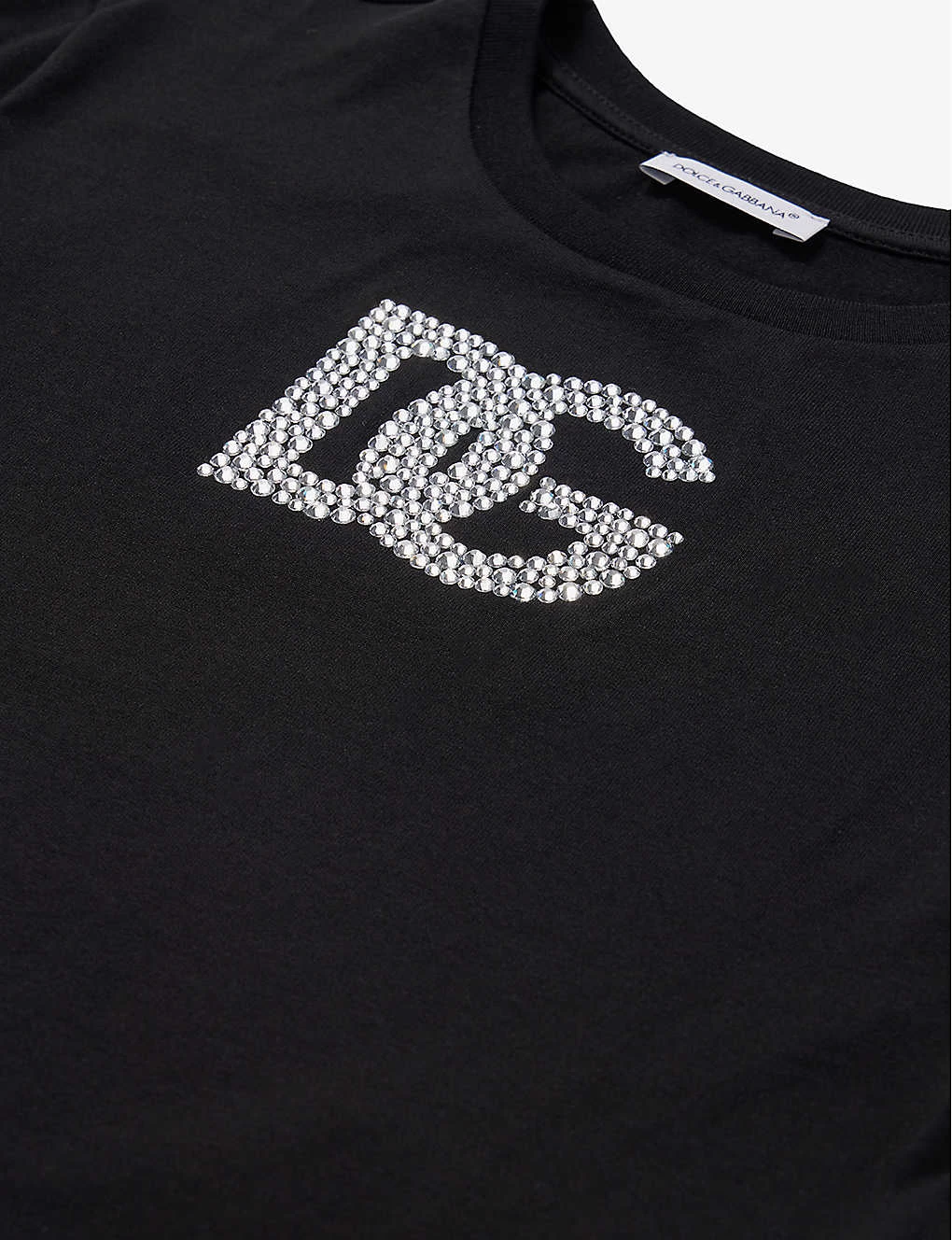 Dolce & Gabbana Manica Corta Rhinestone-embellished Cotton-jersey T-shirt 6-12 Years 2 Dolce & Gabbana Manica Corta Rhinestone-embellished Cotton-jersey T-shirt 6-12 Years - Image 2