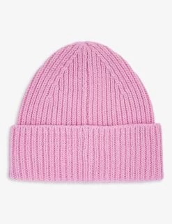 Acne Studios Logo-patch Wide-brim Wool Beanie 8-10 Years 5 Acne Studios Logo-patch Wide-brim Wool Beanie 8-10 Years -Kid Couture R04182377 BUBBLEPINK ALT02