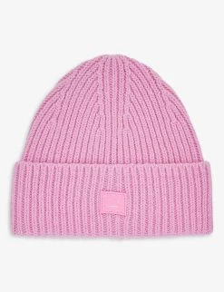 Acne Studios Logo-patch Wide-brim Wool Beanie 8-10 Years