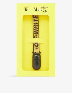 Industrial Logo-print Woven Dummy Strap 7 Industrial Logo-print Woven Dummy Strap -Kid Couture R04182524 YELLOWBLA ALT03