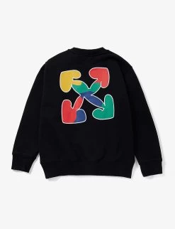 Logo-print Regular-fit Cotton-jersey Sweatshirt 4-12 Years -Kid Couture R04182545 BLACKMULT ALT02