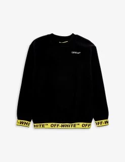 Logo-tape Cotton-jersey Sweatshirt 8-12 Years