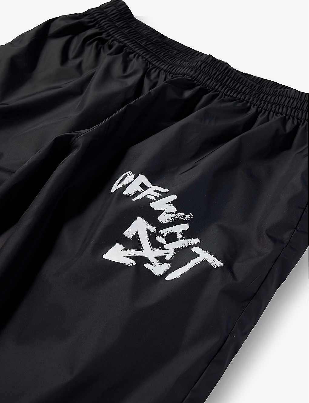 Brand-print Tapered-leg Shell Jogging Bottoms 4-12 Years 2 Brand-print Tapered-leg Shell Jogging Bottoms 4-12 Years - Image 2