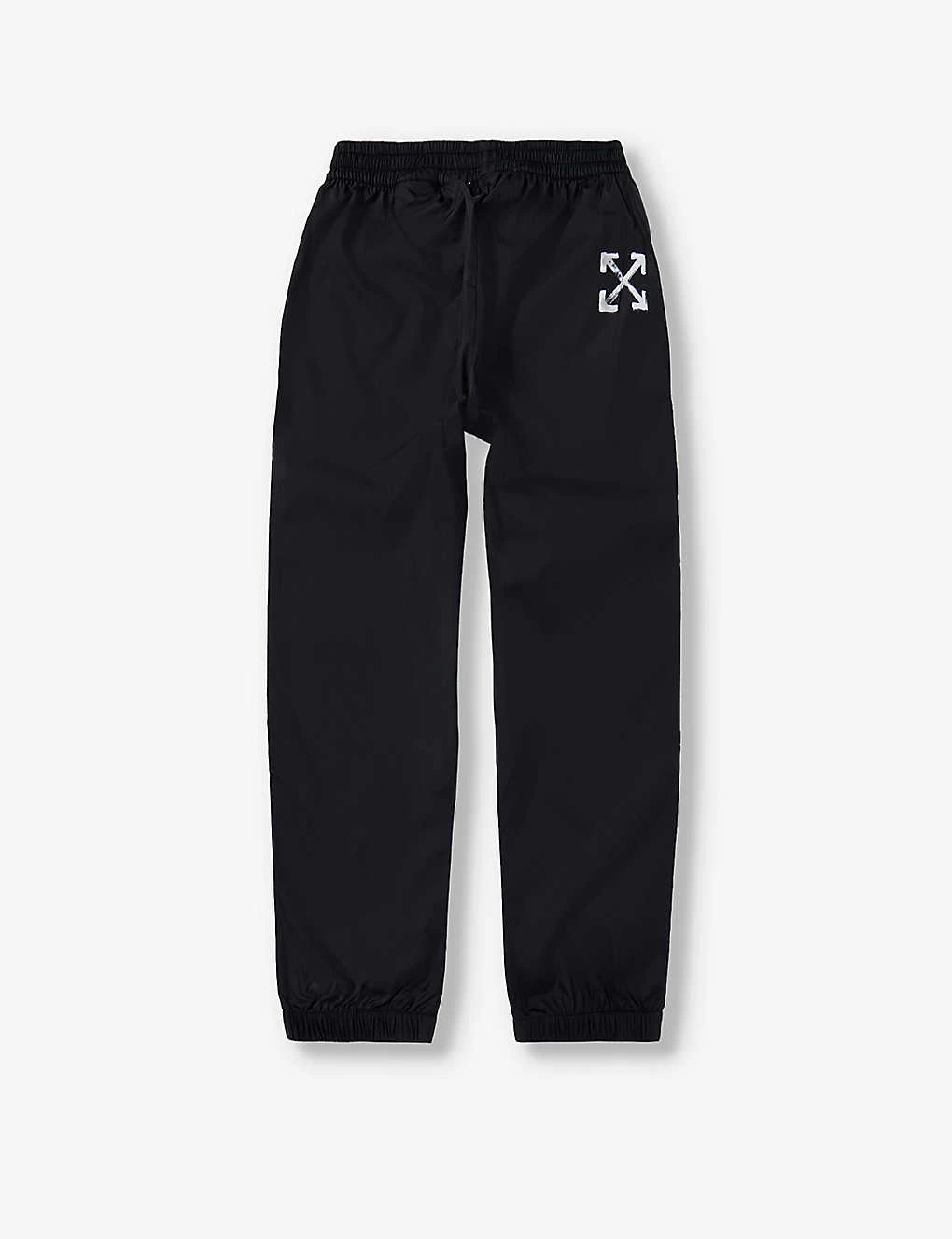 Brand-print Tapered-leg Shell Jogging Bottoms 4-12 Years 3 Brand-print Tapered-leg Shell Jogging Bottoms 4-12 Years - Image 3