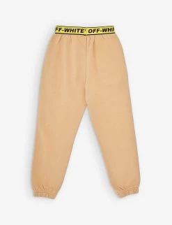 Logo-waistband Tapered-leg Cotton-jersey Jogging Bottoms 8-12 Years -Kid Couture R04182556 KAKIYELLOW ALT02