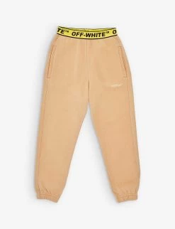 Logo-waistband Tapered-leg Cotton-jersey Jogging Bottoms 8-12 Years
