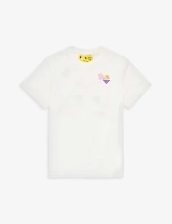 Arrow Geometric-print Short-sleeve Cotton-jersey T-shirt 4-12 Years