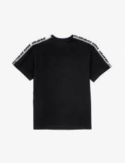 Logo-band Short-sleeve Cotton-jersey T-shirt 4-12 Years 5 Logo-band Short-sleeve Cotton-jersey T-shirt 4-12 Years -Kid Couture R04182569 BLACKBLACK ALT02