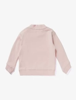 Palm Angels Logo-print Funnel-neck Cotton-jersey Sweatshirt 9-36 Months -Kid Couture R04183268 PINKWHITE ALT02