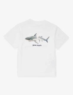 Palm Angels Shark-print Cotton-jersey T-shirt 4-12 Years