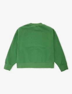 Palm Angels Bear-print Cotton-jersey Sweatshirt 4-12 Years 5 Palm Angels Bear-print Cotton-jersey Sweatshirt 4-12 Years -Kid Couture R04183281 GREENBROWN ALT02