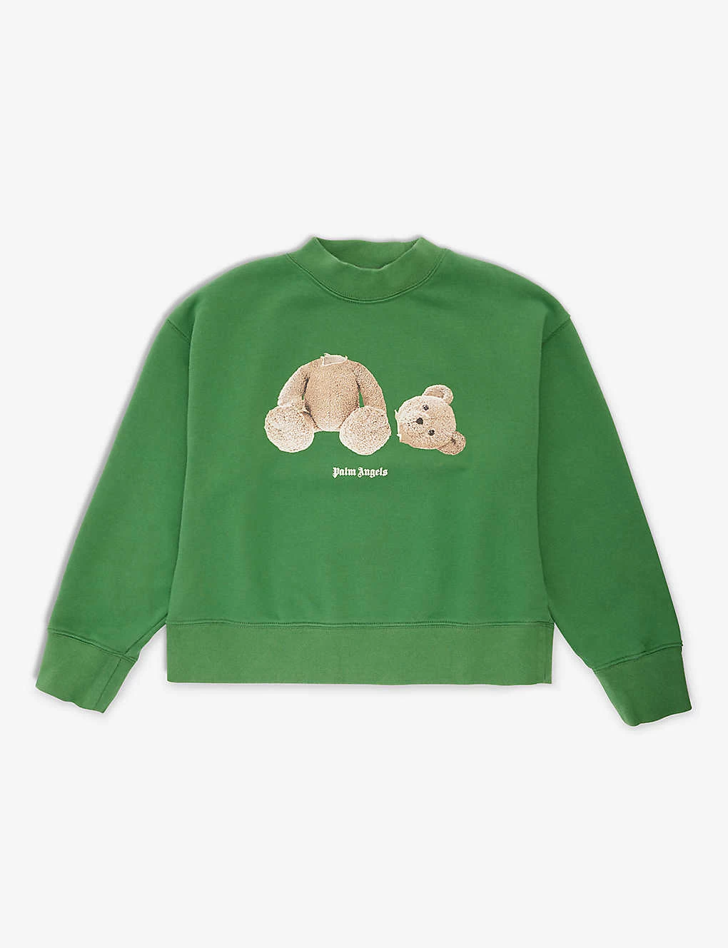 Palm Angels Bear-print Cotton-jersey Sweatshirt 4-12 Years 1 Palm Angels Bear-print Cotton-jersey Sweatshirt 4-12 Years