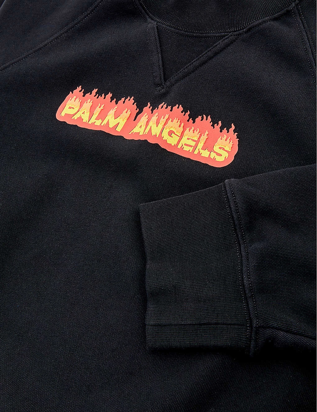 Palm Angels Flames Logo-print Cotton-jersey Sweatshirt 4-12 Years 2 Palm Angels Flames Logo-print Cotton-jersey Sweatshirt 4-12 Years - Image 2