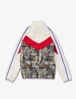 Palm Angels Camo-patch Logo-print Woven Jacket 8-12 Years -Kid Couture R04183288 WHITEBLAC ALT02