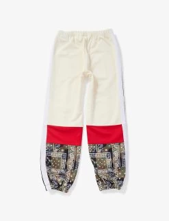 Palm Angels Abstract-print Relaxed-fit Woven Jogging Bottoms 8-12+ Years -Kid Couture R04183293 WHITEBLAC ALT02