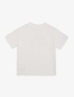 Palm Angels Bear-print Short-sleeve Cotton-jersey T-shirt 4-12 Years -Kid Couture R04183302 WHITEFUCHSIA ALT02