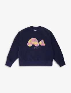 Palm Angels Bear-print Cotton-jersey Sweatshirt 4-12 Years