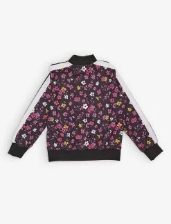 Palm Angels Floral-print Branded Woven Jacket 6-12 Years -Kid Couture R04183311 BLACKWHITE ALT02