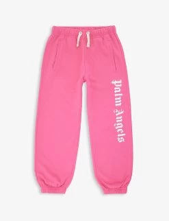Palm Angels Logo Text-print Cotton-jersey Jogging Bottoms 4-12 Years