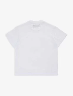 Amiri Logo-print Cotton-jersey T-shirt 4-12 Years -Kid Couture R04183358 WHITE ALT02