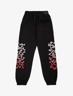 Amiri Bones And Logo-print Cotton-jersey Jogging Bottoms 4-12 Years -Kid Couture R04183361 BLACK ALT02