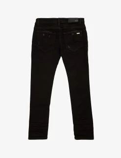 Amiri Stack Stretch-denim Jeans 4-12 Years -Kid Couture R04183376 BLACK ALT02