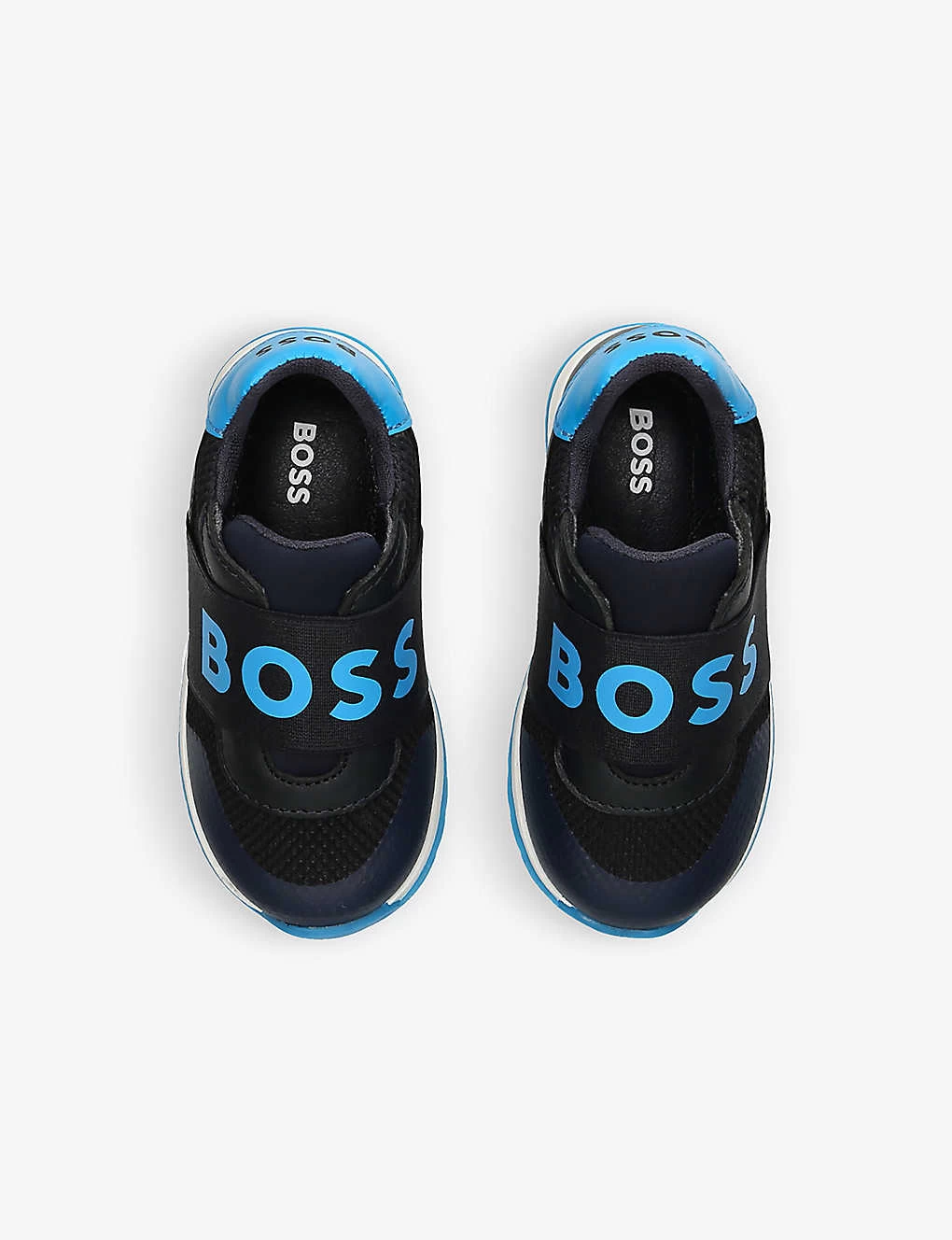 Boss Logo-strap Low-top Mesh Woven Trainers 6-12 Months 2 Boss Logo-strap Low-top Mesh Woven Trainers 6-12 Months - Image 2