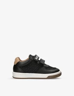 Boss Logo-print Mesh Woven Low-top Trainers 2-7 Years