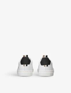 Boss Logo-print Leather Low-top Trainers 4-8 Years 7 Boss Logo-print Leather Low-top Trainers 4-8 Years -Kid Couture R04183615 WHITE ALT03
