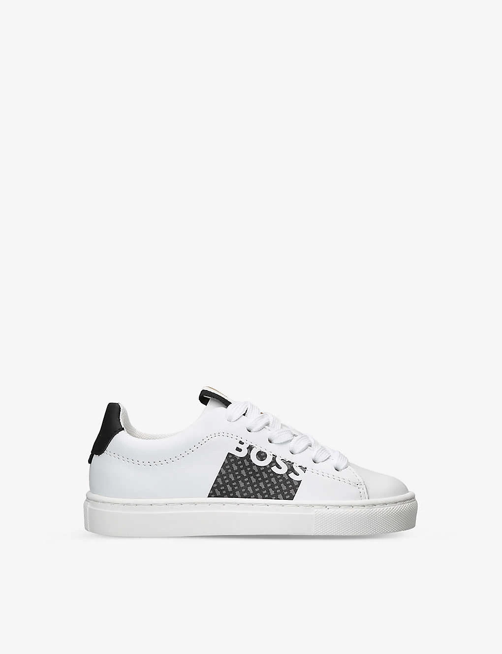 Boss Logo-print Leather Low-top Trainers 4-8 Years 1 Boss Logo-print Leather Low-top Trainers 4-8 Years