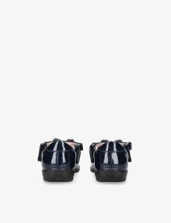 Erin Bow-embellished Patent Leather School Shoes 6-9 Years -Kid Couture R04183635 NAVY ALT03
