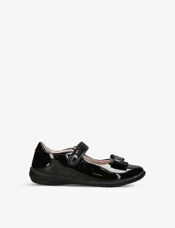 Perrie Bow-embellished Patent-leather School Shoes 5-9 Years