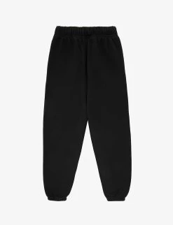 Kids ESSENTIALS Brand-appliqué Cotton-blend Jogging Bottoms 2-16 Years -Kid Couture R04183822 JETBLACK ALT02