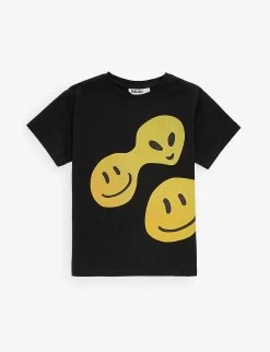 Molo Raveno Smiley Face-print Organic Cotton-jersey T-shirt 6-10 Years