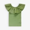 Molo G Reca Ruffle-trim Organic-cotton T-shirt