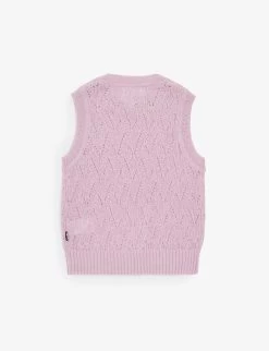Molo Greta Cut-out Stretch-knit Vest 3-12 Years -Kid Couture R04184125 ALPINEGLOW ALT02