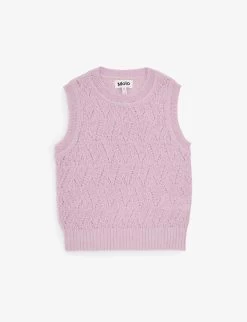 Molo Greta Cut-out Stretch-knit Vest 3-12 Years