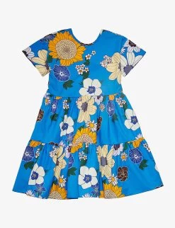 Molo Chilla Floral-print Organic-cotton Dress 3-12 Years