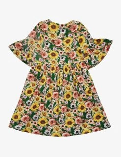 Molo Chasity Floral-print Stretch Organic-cotton Dress 2-12 Years -Kid Couture R04184130 VINTAGEFLORAL ALT02