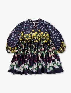 Molo Cassida Floral-pattern Organic-cotton Dress 3-12 Years
